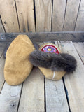 Moosehide Beaver Cuff Embroidered/ Beaded Slipper