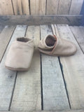Childrens Moosehide Leather Slippers