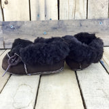 Black Sheepskin Slippers